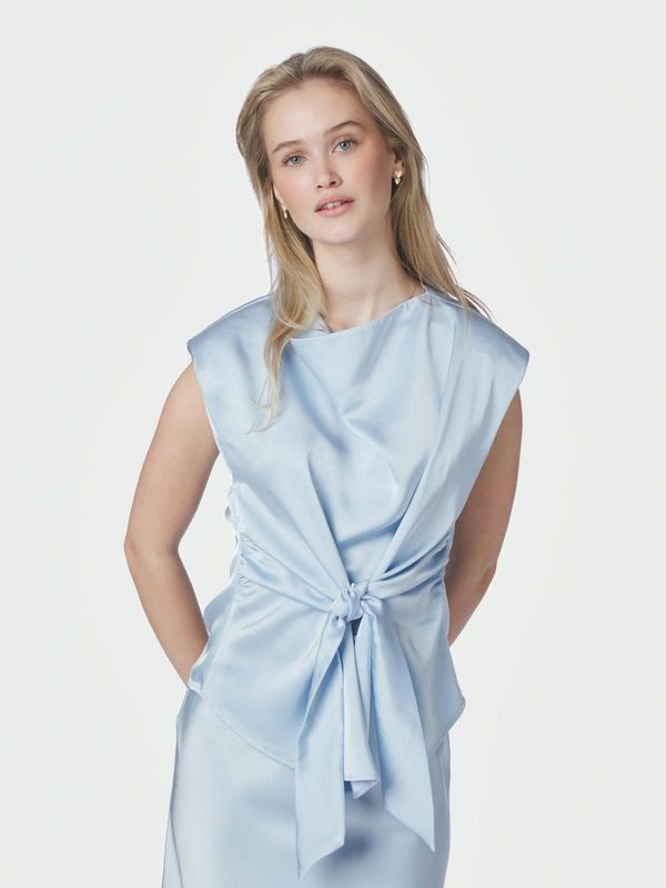 Neo Noir Katarim Heavy Sateen Top Blauw 168937