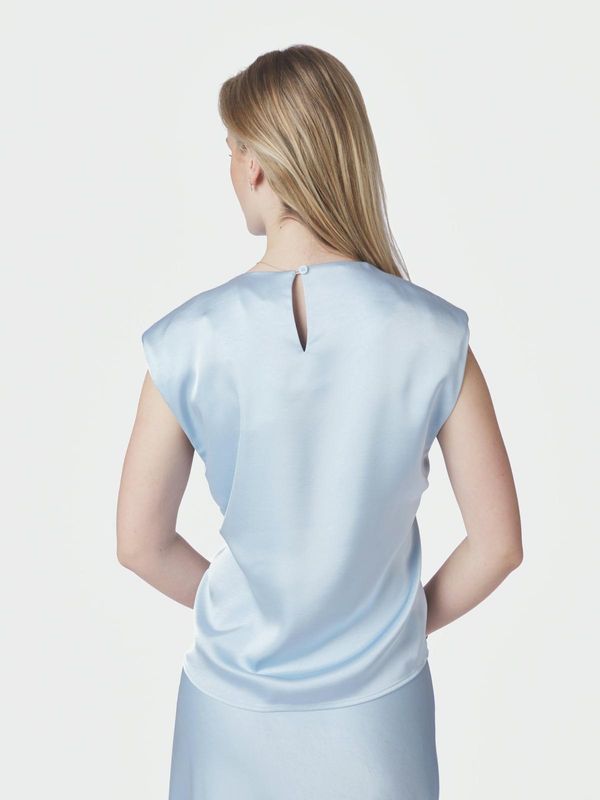 Neo Noir Katarim Heavy Sateen Top Blauw 168937