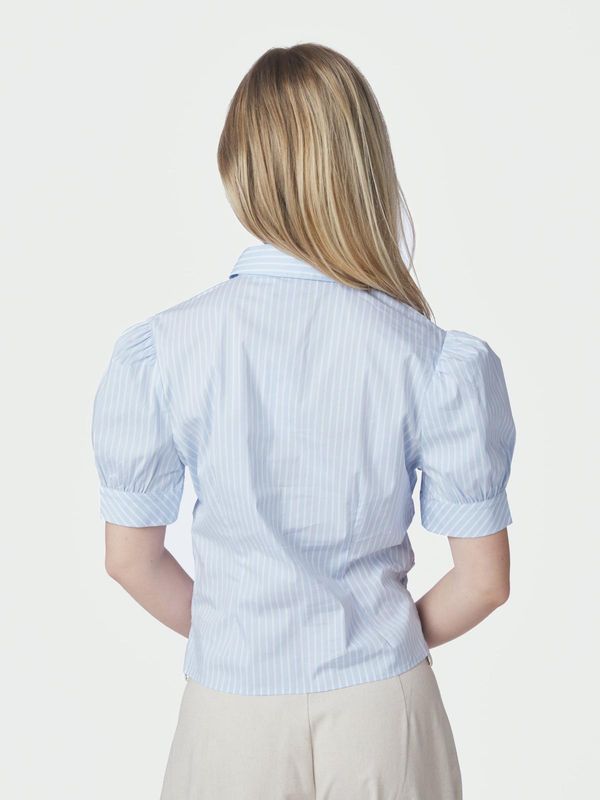 Neo Noir Frannie Soft Stripe Shirt Blauw 169738