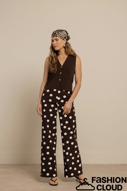 Studio Anneloes Lexie dot trousers Bruin