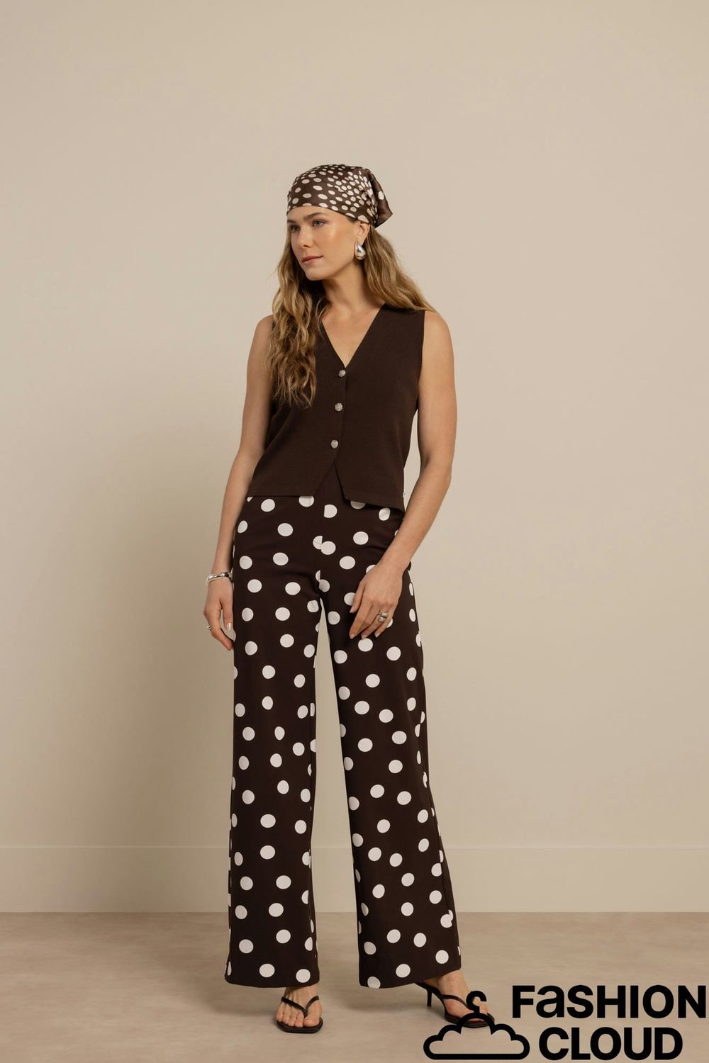 Studio Anneloes Lexie dot trousers Bruin