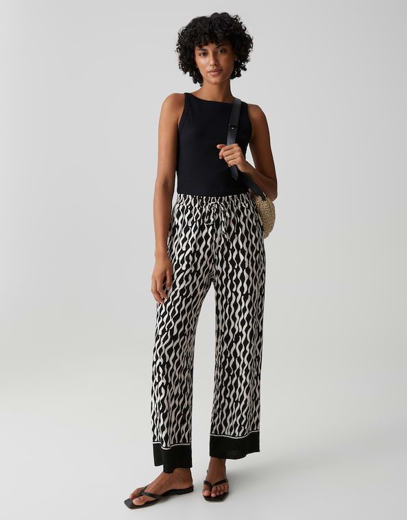 Opus Marou motion broek Zwart