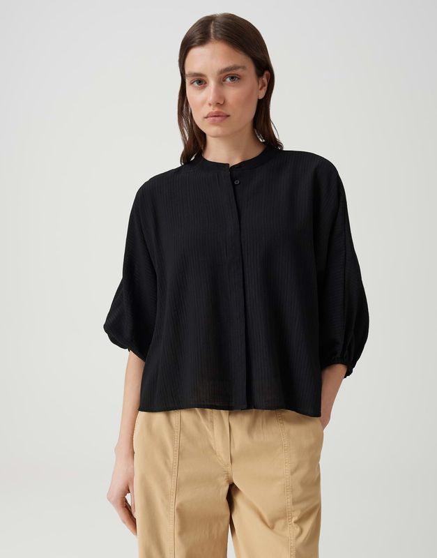Opus Fylora Blouse Zwart