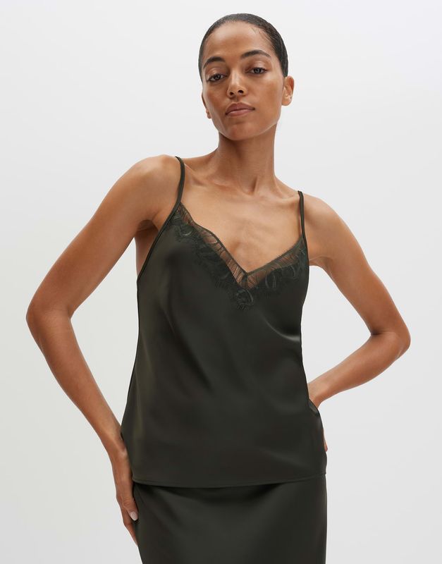 Someday Zabelle kanten top Groen