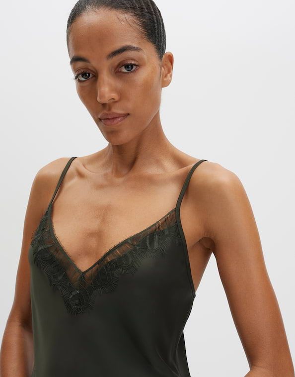 Someday Zabelle kanten top Groen