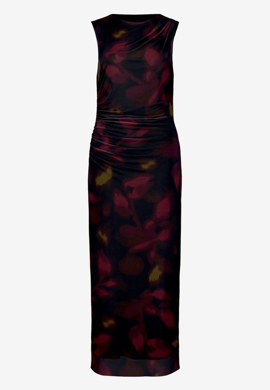 Zero Mesh-Kleid  mit Blumen Zwart 110-10004168-9848