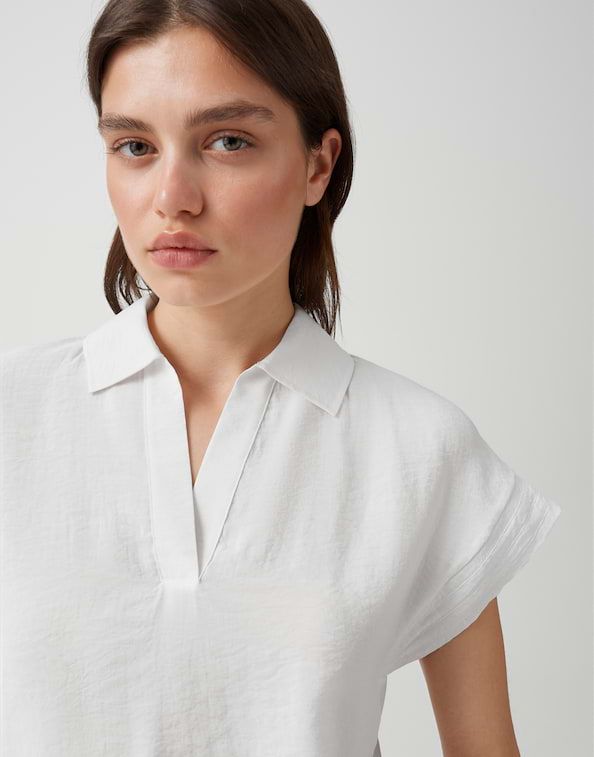 Opus Sinula shirt Ecru