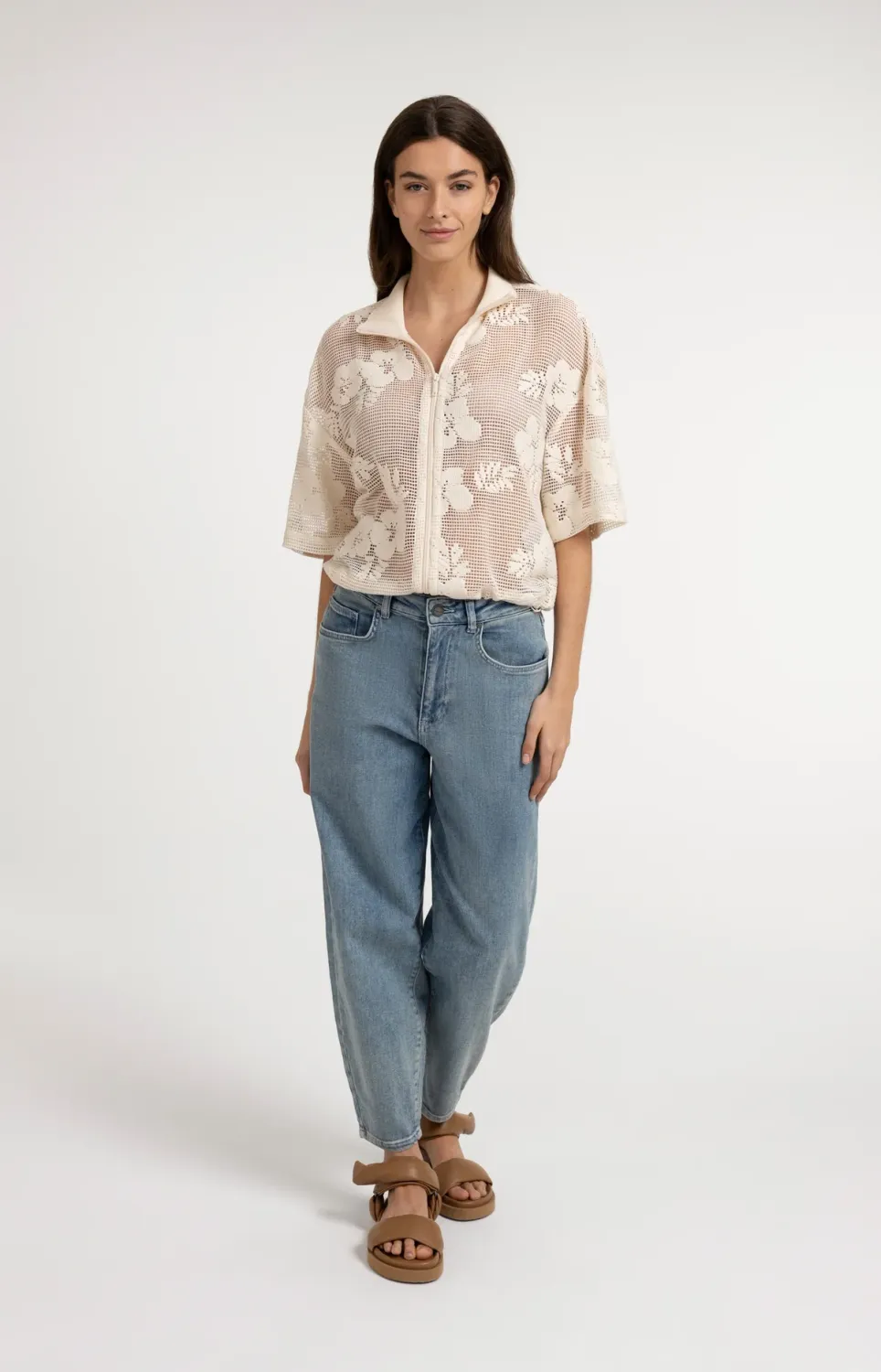 YaYa Denim broek met losse pasvorm Jeans 01-311149-607