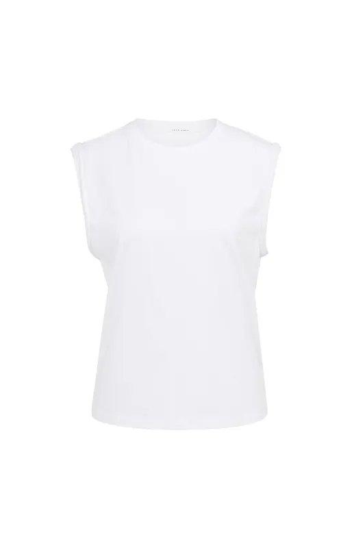 YaYa Top met mouwdetails Wit 01-709400-607