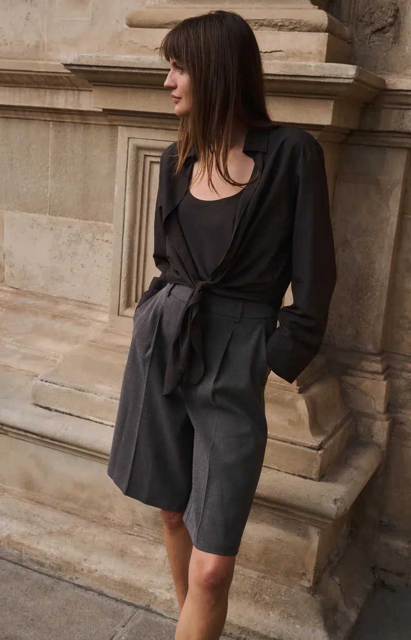 YAYA Blouse met bijpassende top Bruin