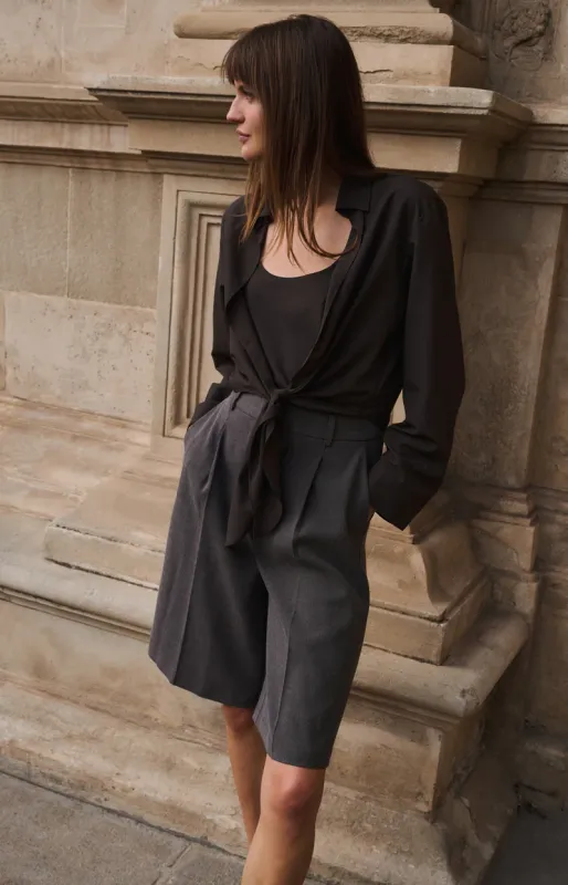YAYA Blouse met bijpassende top Bruin