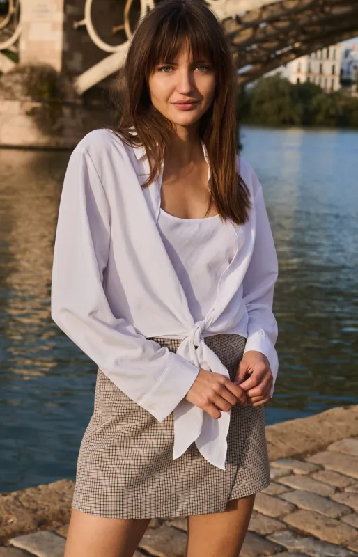 YAYA Blouse met bijpassende top Wit