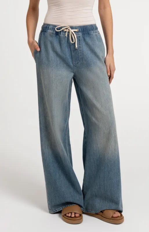 YaYa Denim broek met trekkoord Jeans 01-311148-607