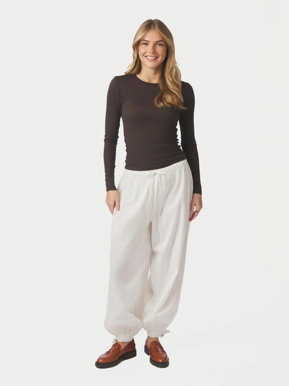 Neo Noir Elyse S Voile Balloon Pants Wit 169158