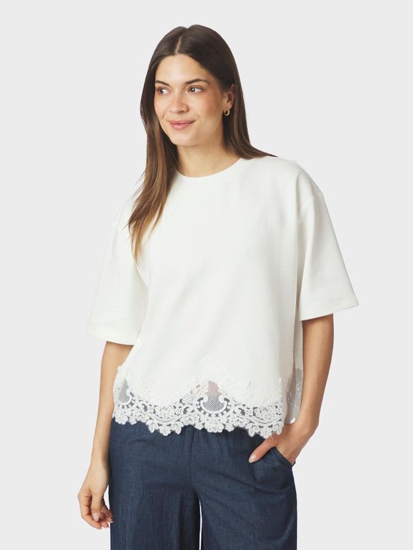 Neo Noir Iria Lace Tee Wit 170063