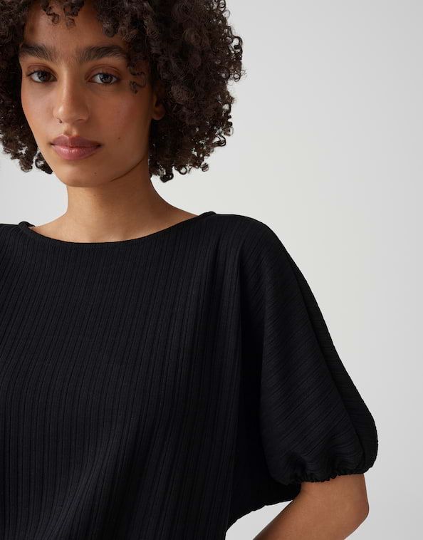 Opus Sefaro shirt Zwart