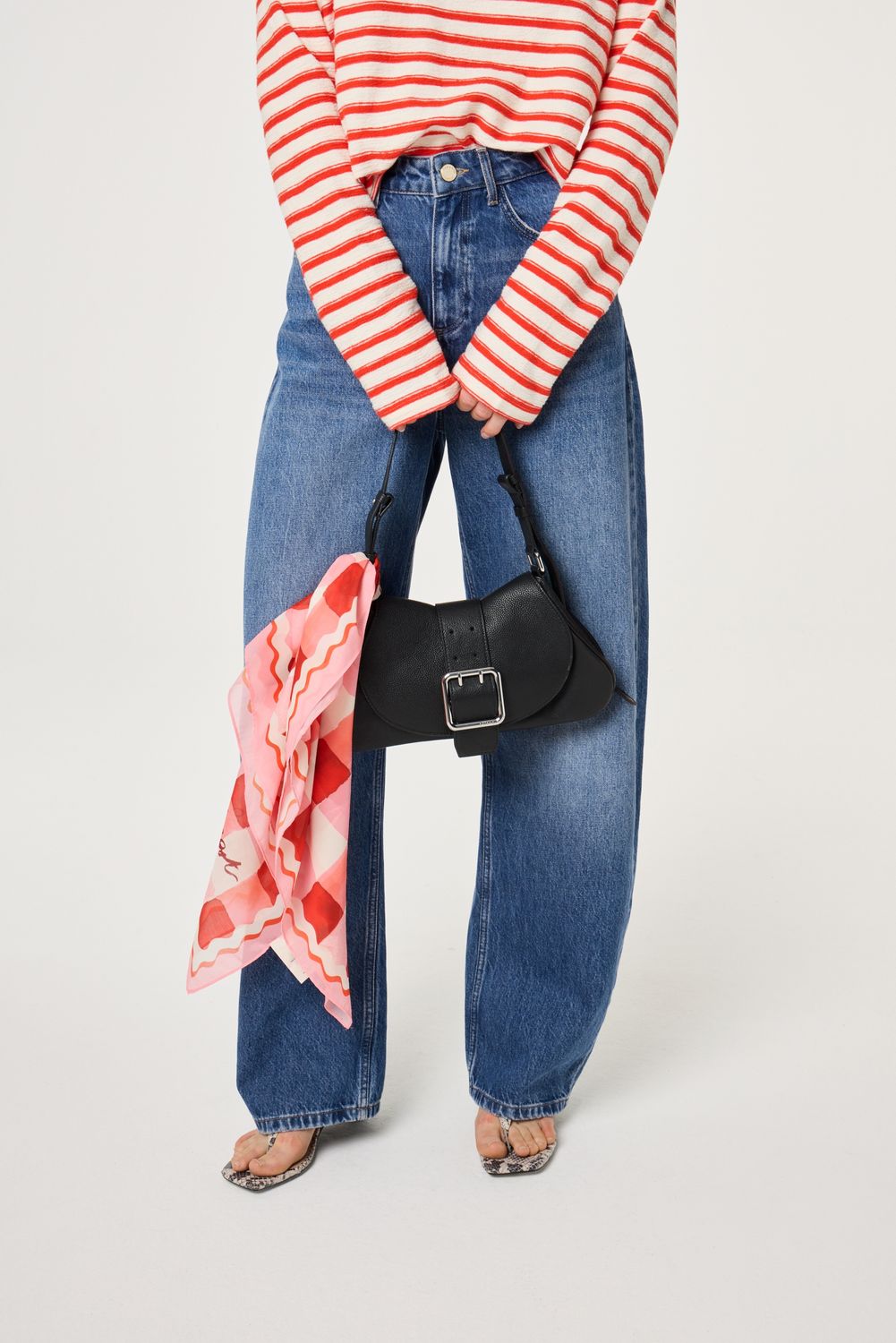 Fabienne Chapot Lovey Lobster Scarf Rood ACCSCA03