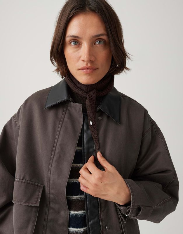Opus Alisie scarf Bruin
