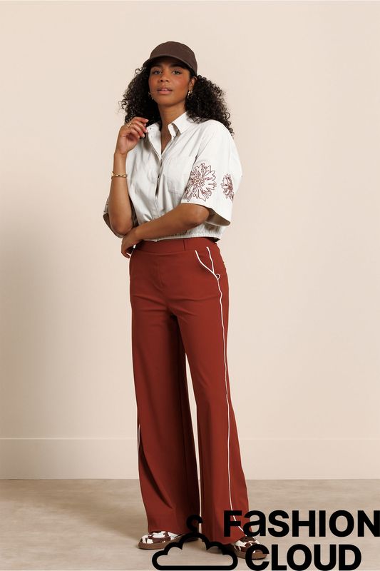 Studio Anneloes Noleste poplin blouse Wit