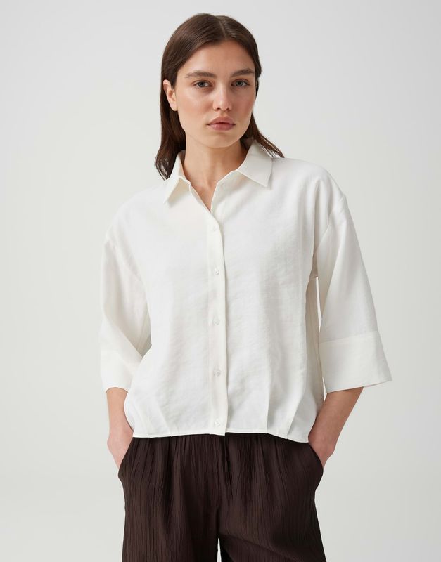 Opus Fotori blouse Ecru