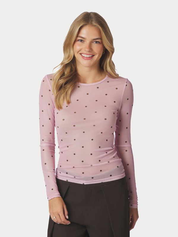 Neo Noir Ella Space Dot Blouse Roze