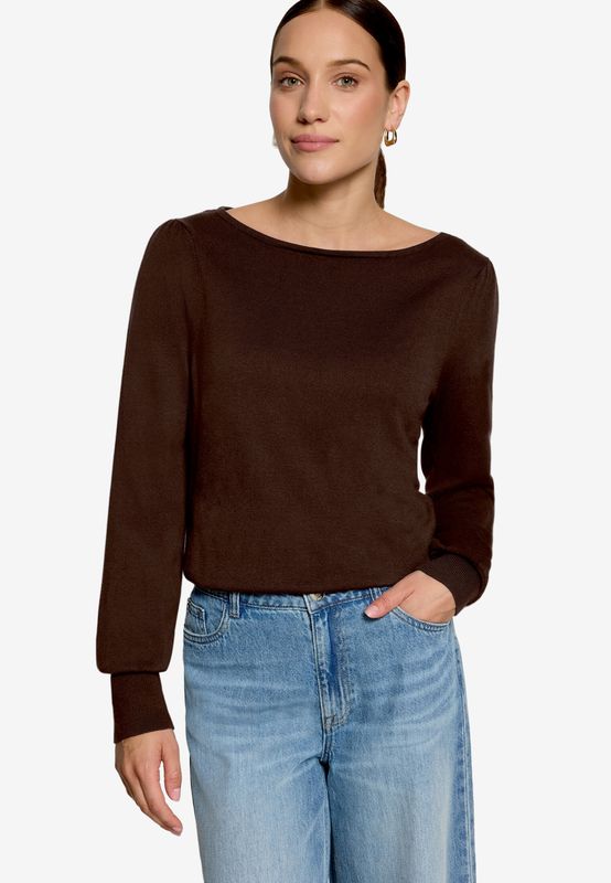 Zero Strickpullover Kurz 1/1 Arm Bruin 110-10002387