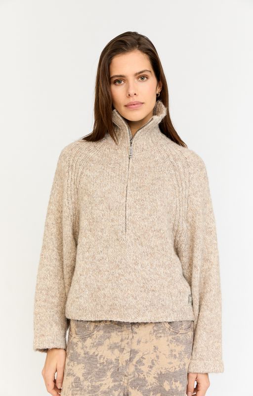 Moscow Pullover 3 4 Beige