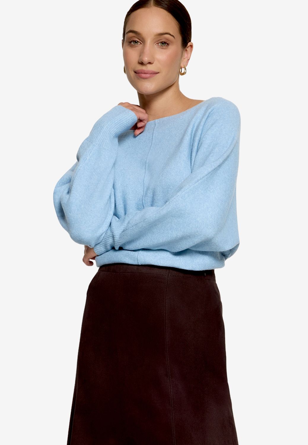 Zero Strickpullover Kurz 1/1 Arm Blauw 110-10004214