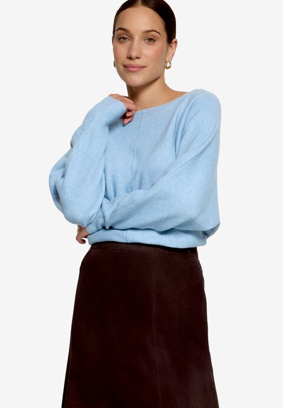 Zero Strickpullover Kurz 1/1 Arm Blauw 110-10004214