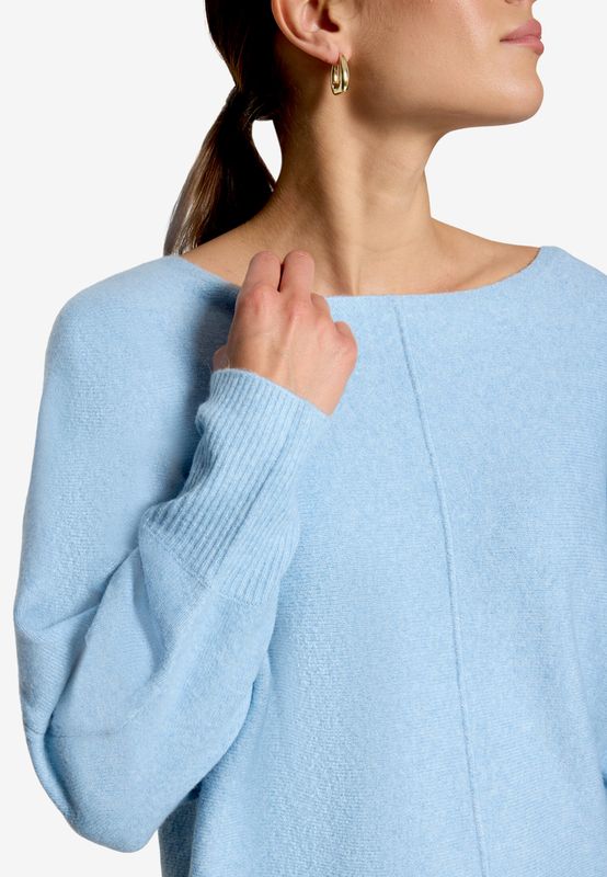 Zero Strickpullover Kurz 1/1 Arm Blauw 110-10004214
