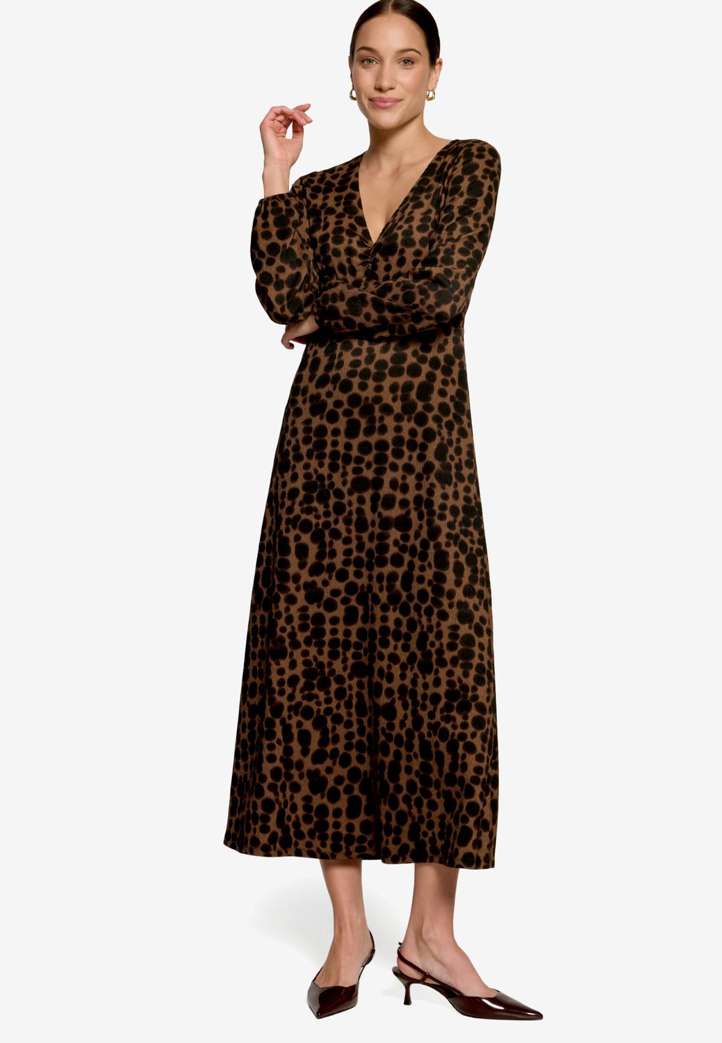 Zero Kleid Lang 1/2 Arm Bruin 110-10004188