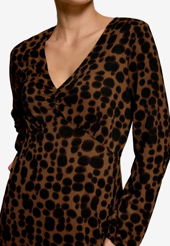 Zero Kleid Lang 1/2 Arm Bruin 110-10004188