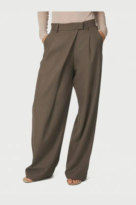 Neo Noir Calina Structure Wrap Pants Bruin