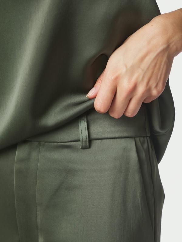 Neo Noir Emmett Heavy Sateen Pants Groen 164136