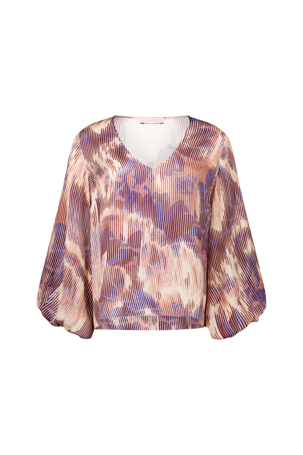 Studio Anneloes Florine flower stripe blouse Multi 14103