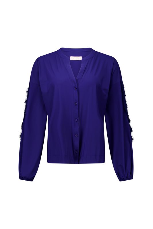 Studio Anneloes Merle lace blouse Blauw 14098