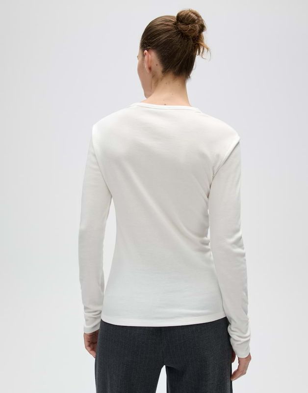 Opus Sherrie Ecru shirt lange mouw