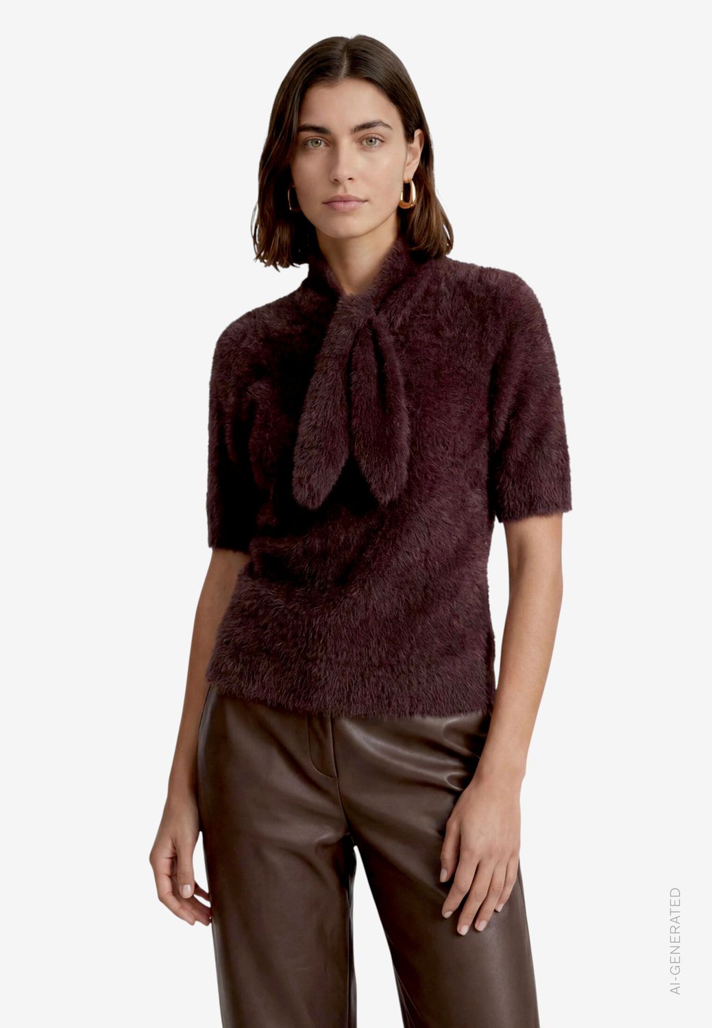 Zero Strickpullover Kurz 1/2 Arm Bruin 110-10004270