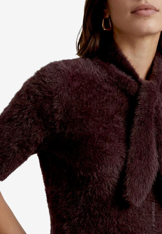 Zero Strickpullover Kurz 1/2 Arm Bruin 110-10004270