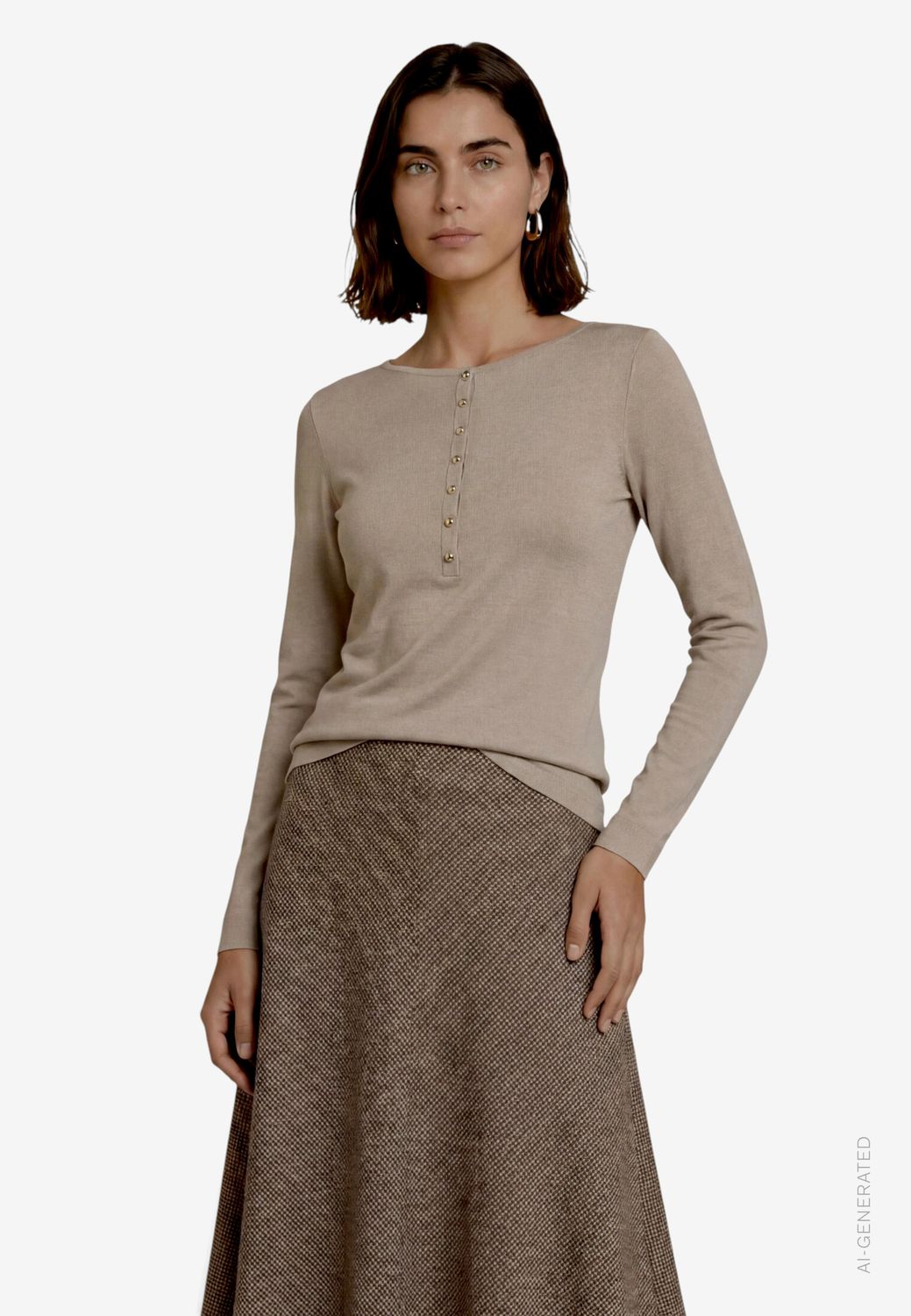 Zero Shirt Kurz 1/1 Arm Beige 110-10004295
