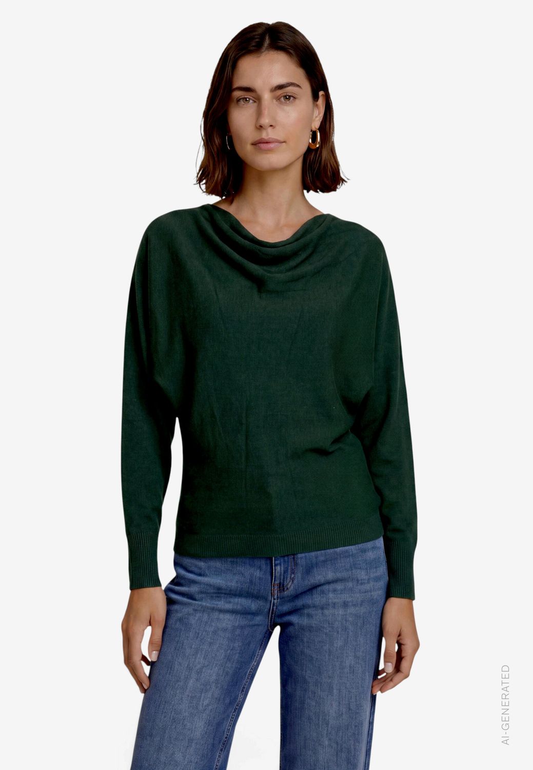 Zero Strickpullover Kurz 1/1 Arm Groen 110-10004294