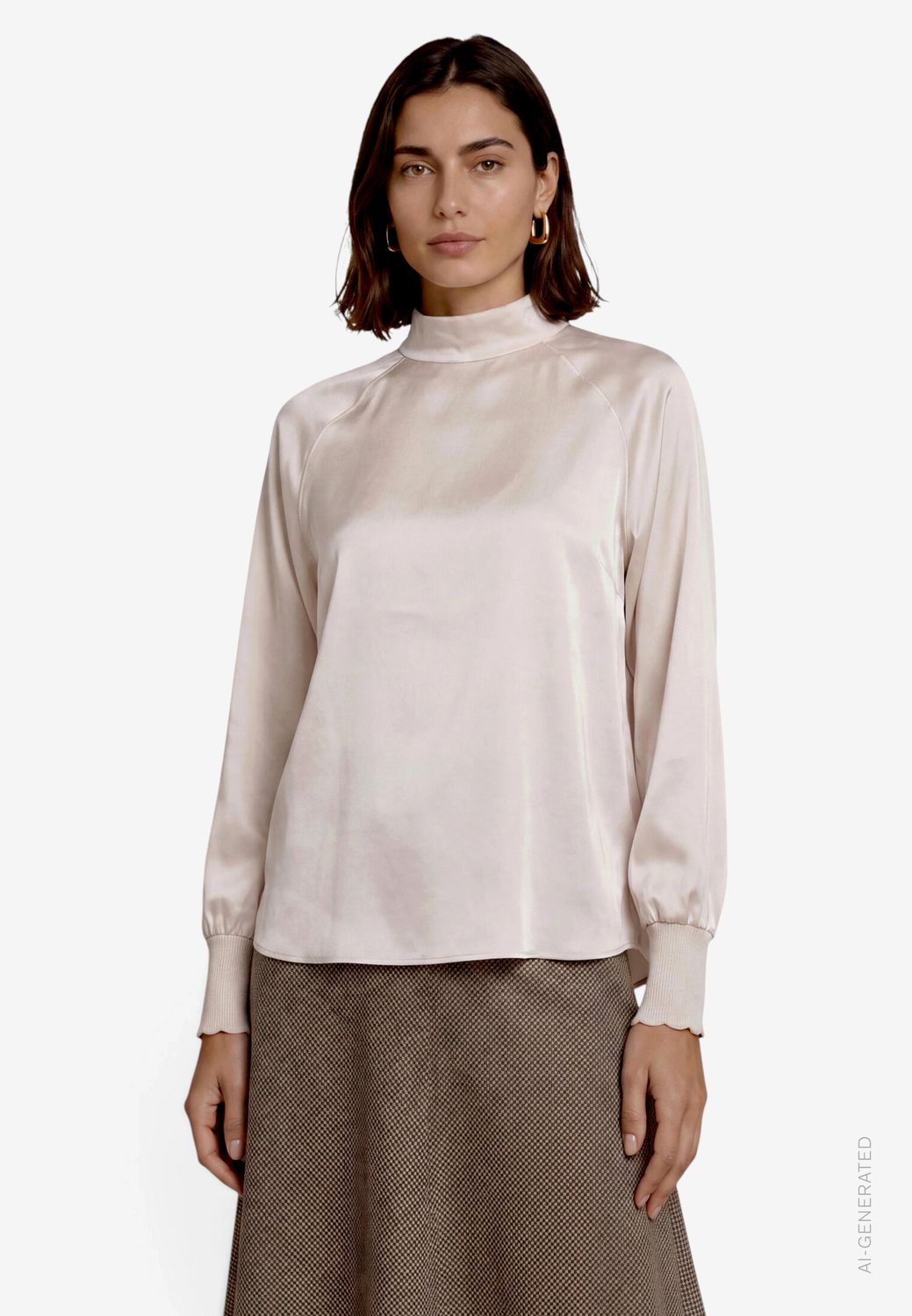 Zero Bluse Kurz 1/1 Arm Beige 110-10003507