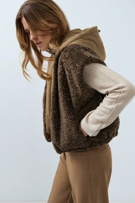 YaYa Omkeerbare bodywarmer Bruin 02-021009-609