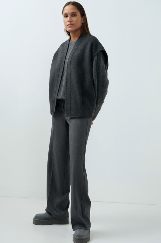 YaYa Pantalon met rechte pijpen Grijs 01-301285-609