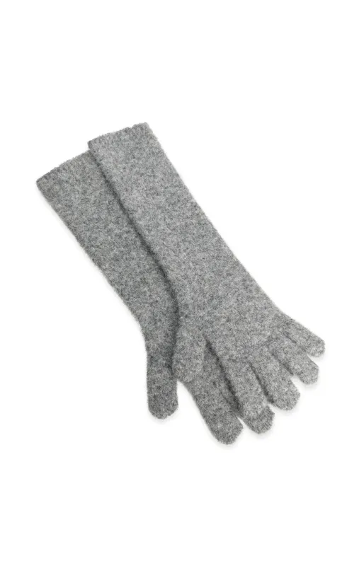 YaYa Gebreide lange handschoenen Grijs 03-200016-609