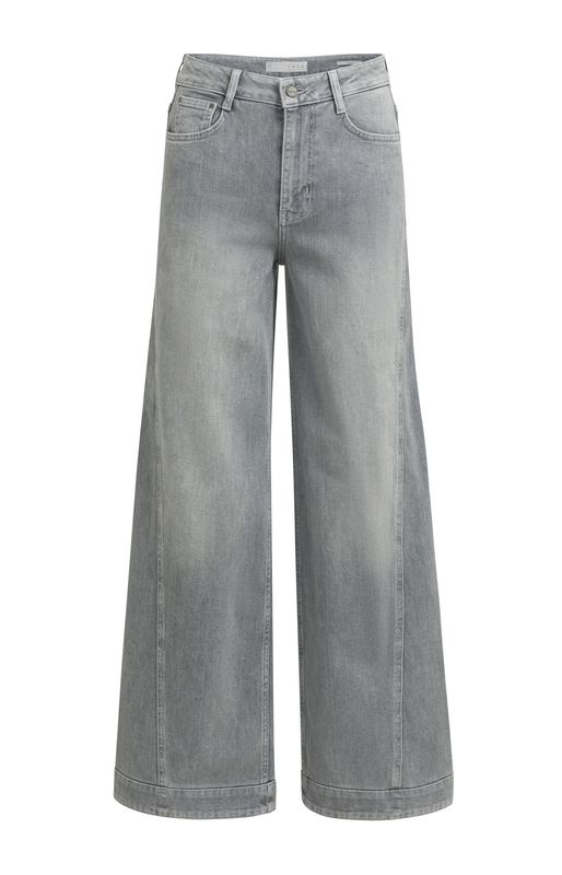 YaYa Denim jeans met naaddetails Grijs 01-311164-609
