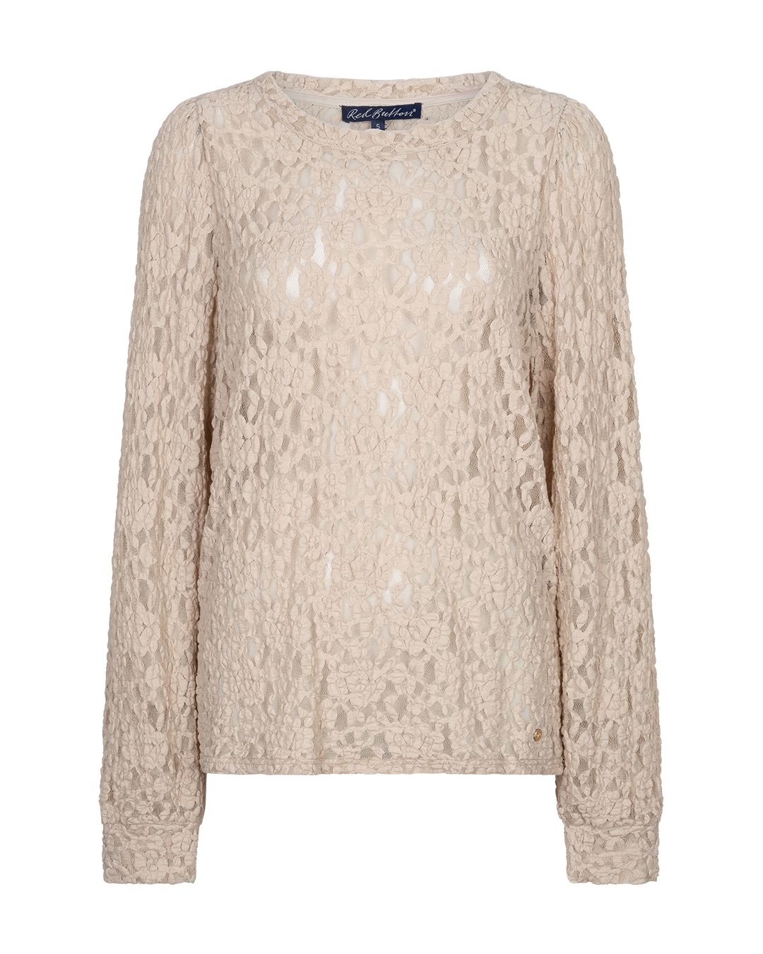 Red Button Top lace Grijs SRB5068