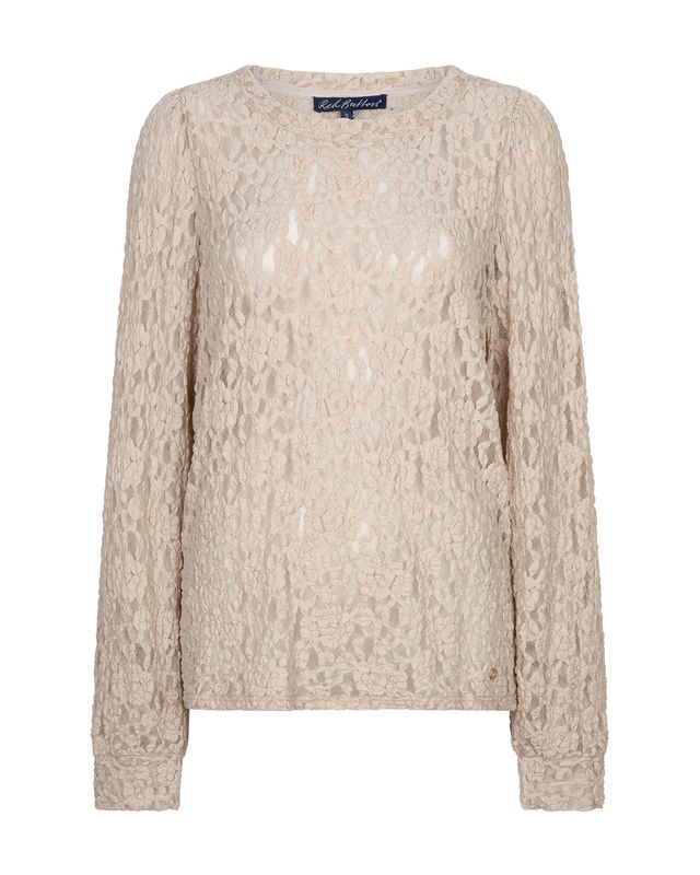Red Button Top lace Grijs SRB5068