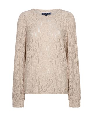 Red Button Top lace Grijs SRB5068