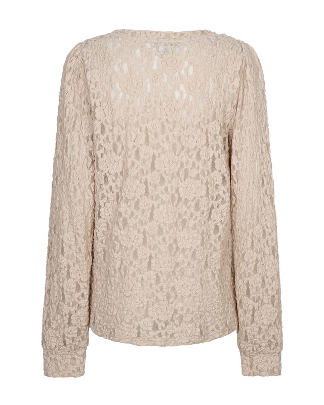 Red Button Top lace Grijs SRB5068
